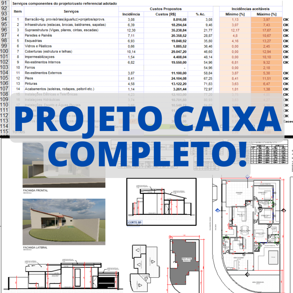Projetos de Financiamento CAIXA prontos